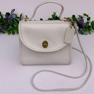 Vintage Coach Regina White Crossbody Bag